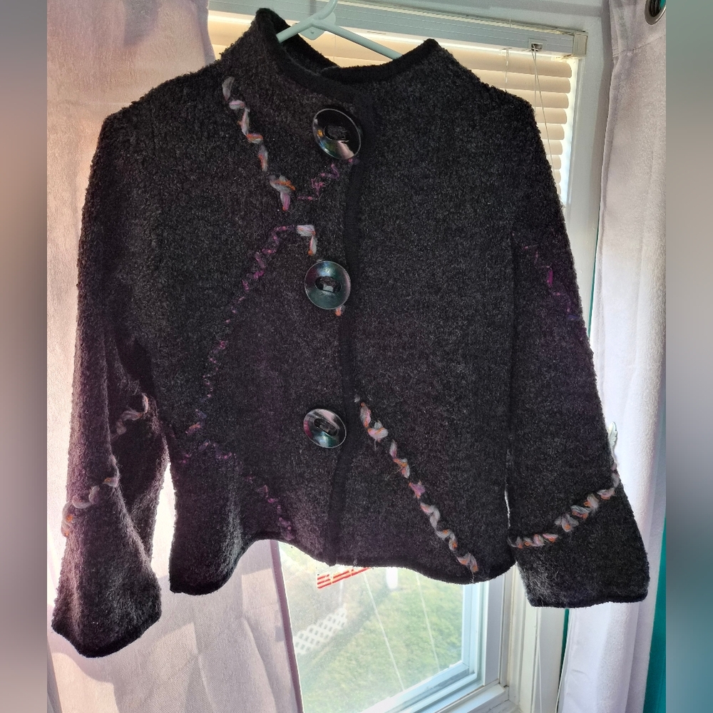 Curio Mock Neck Cardigan/Sweater